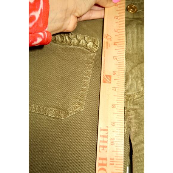 KUT from the Kloth Meg Braid Pocket Raw Hem High Waist Wide Leg Jeans Size 27 - Picture 6 of 9